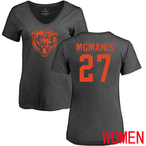 Chicago Bears Ash Women Sherrick McManis One Color NFL Football #27 T Shirt->nfl t-shirts->Sports Accessory
